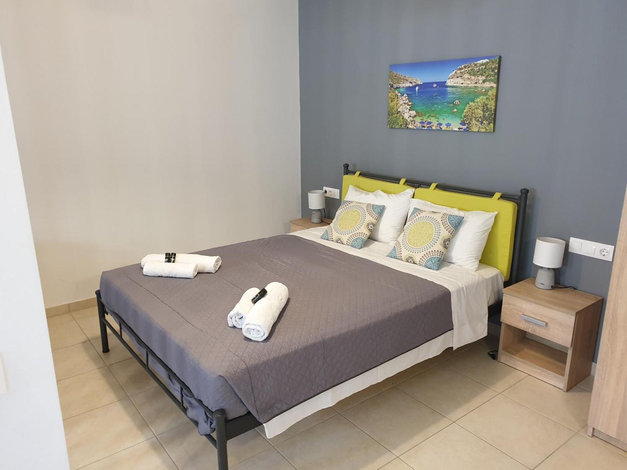 Green - Comfy Center Rodos Apartment Asgourou Ngoại thất bức ảnh